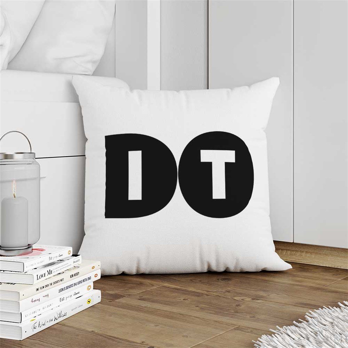 Do it Yazılı Kırlent Kumaşı