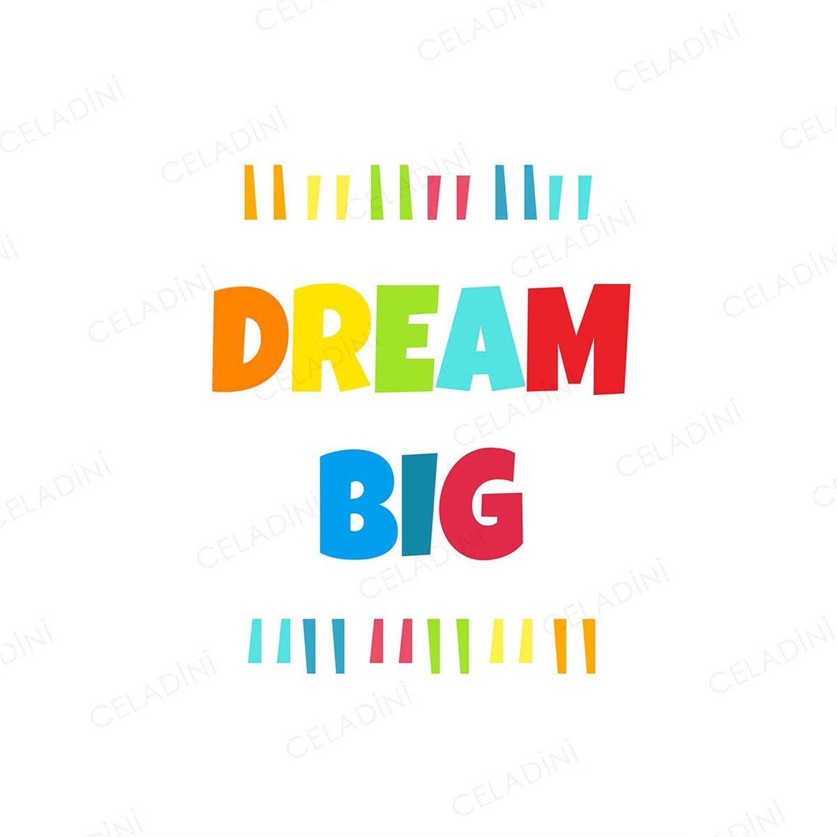 Dream Big. Çocuk Odası Kırlent Kumaşı