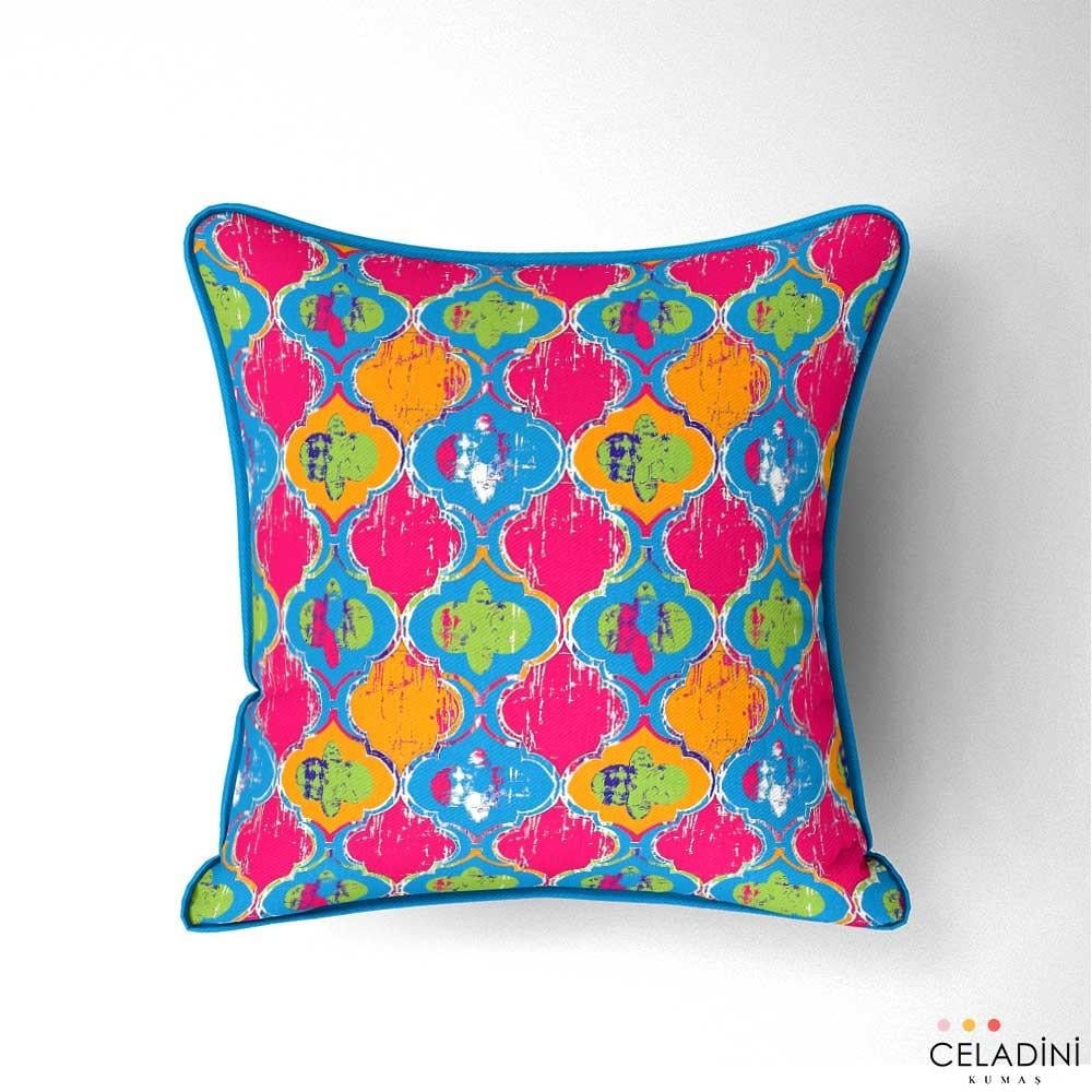 Eskitme Moroccan Desenli Kumaş