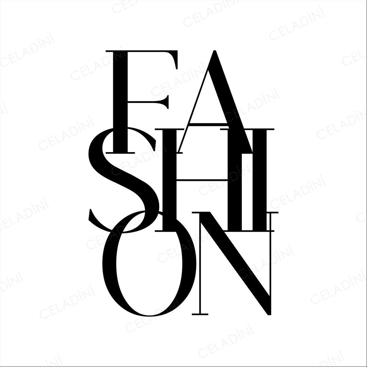 Fashion Yazılı Kırlent Kumaşı