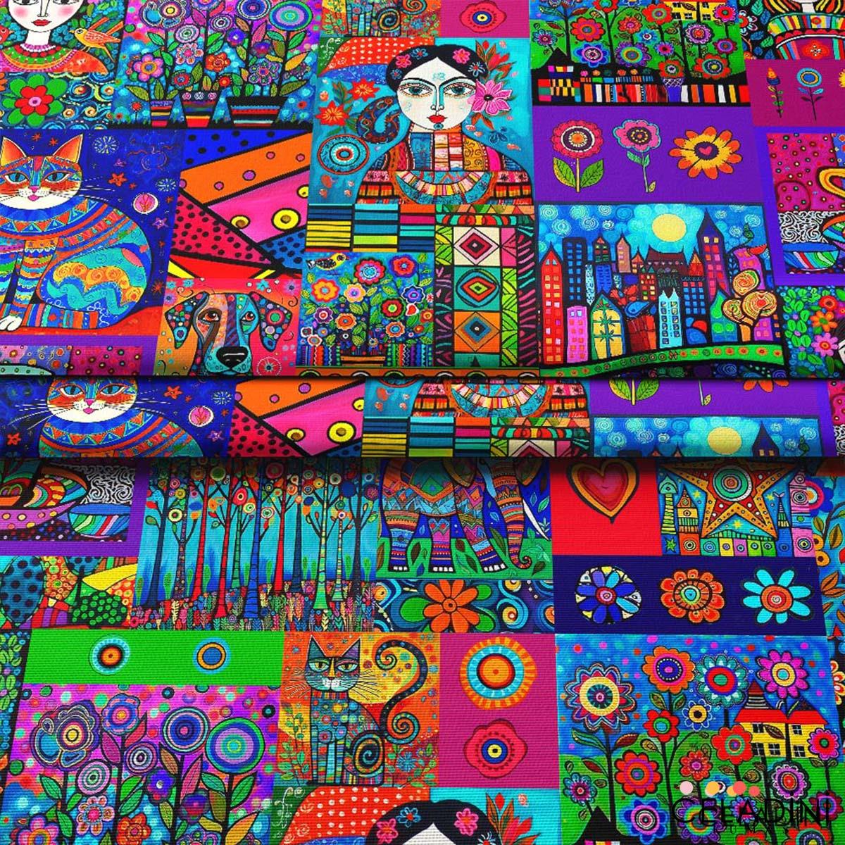 Folk Art - Pop Art Kumaş