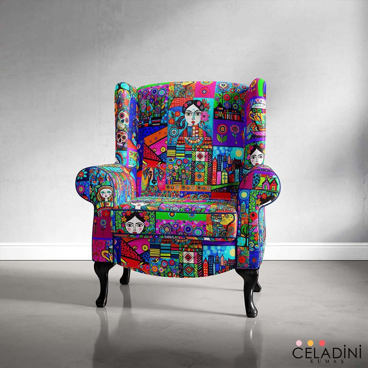 Folk Art - Pop Art Kumaş
