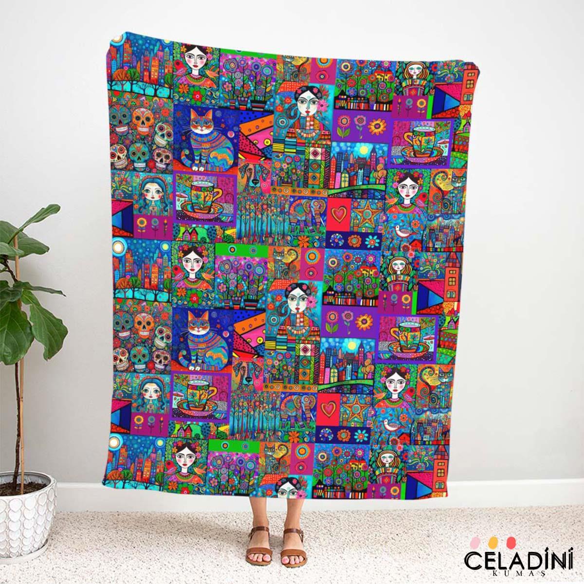 Folk Art - Pop Art Kumaş