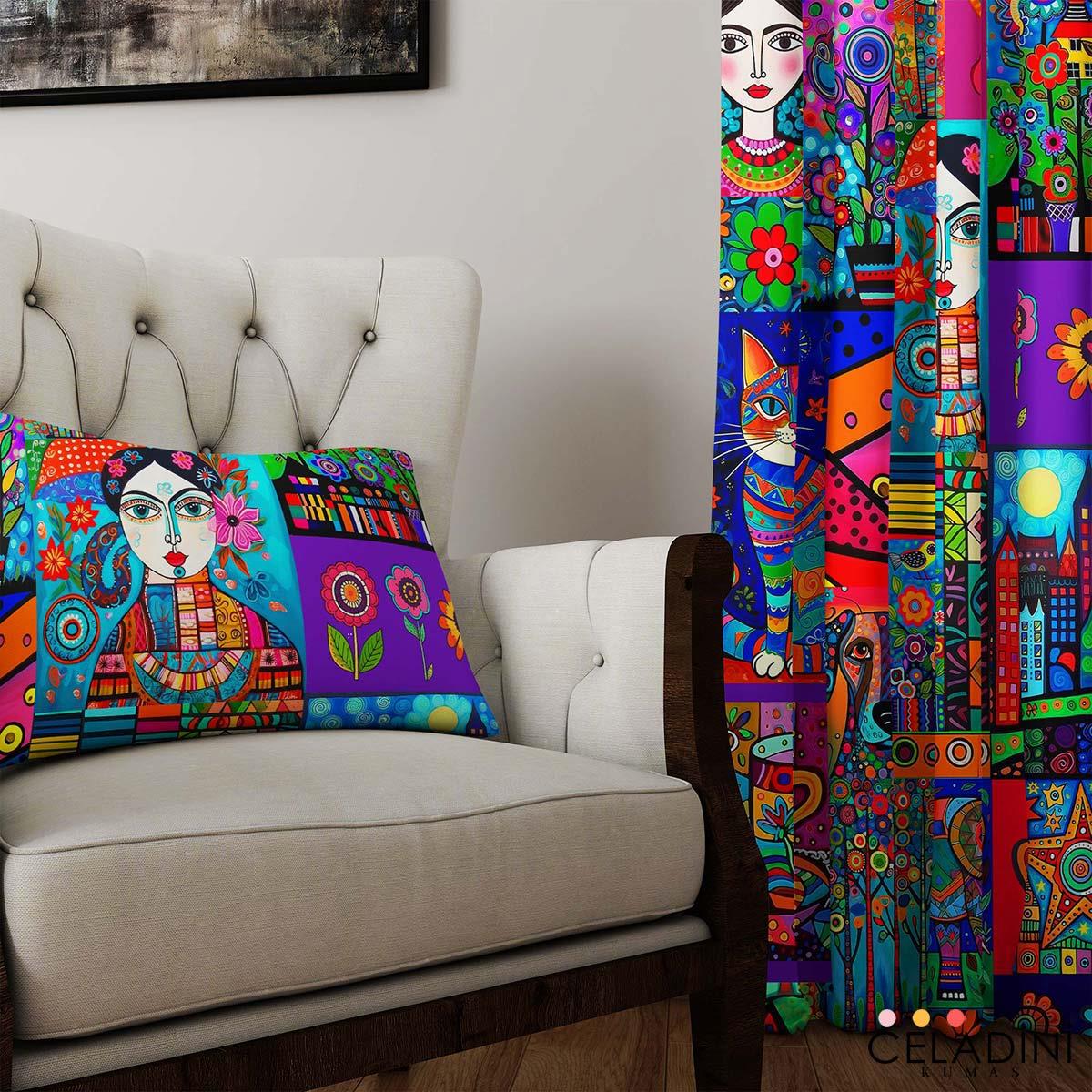 Folk Art - Pop Art Kumaş