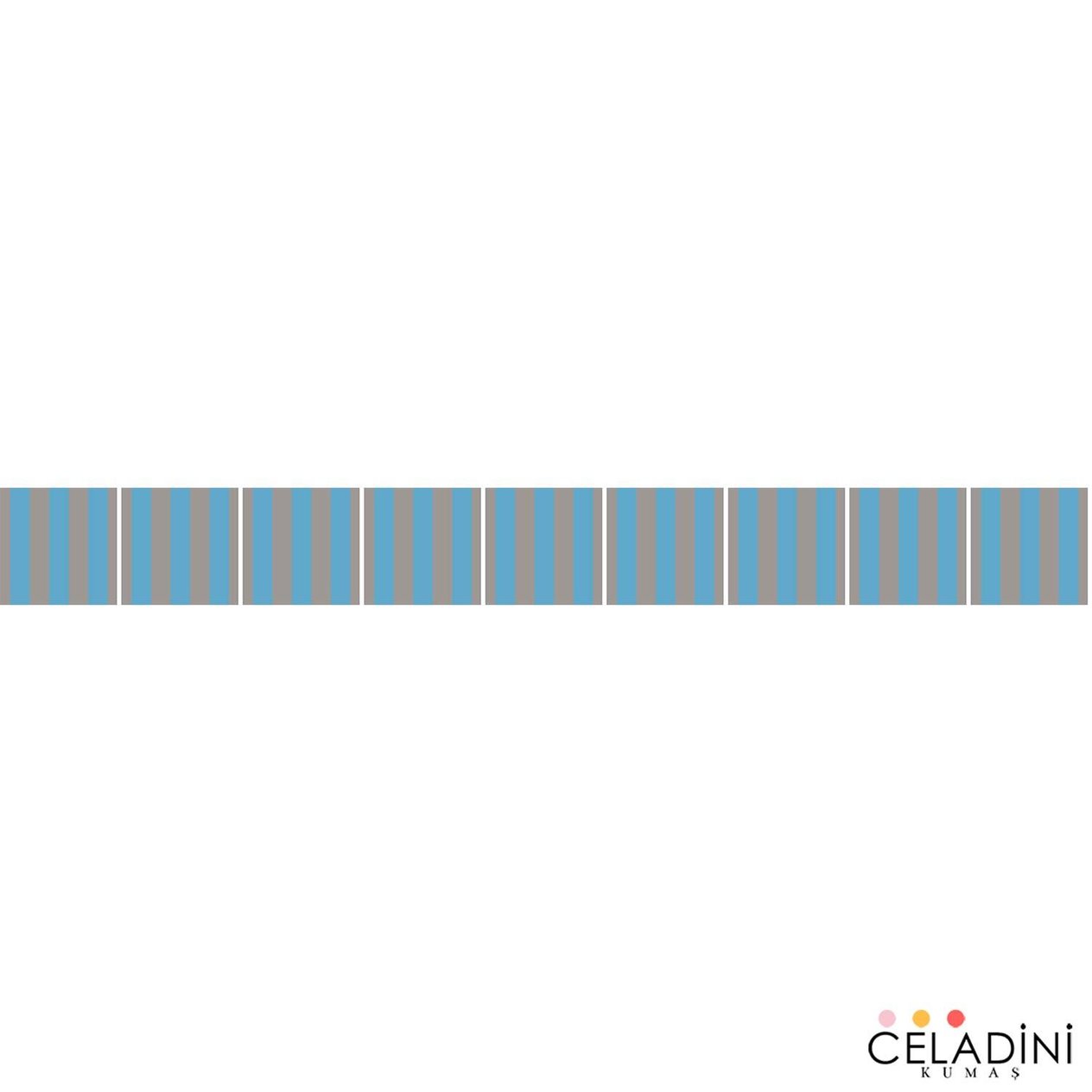 Gri Mavi Çizgili Kokteyl Peçetesi Kumaşı