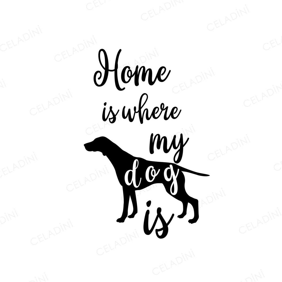 Home is Where My Dog is Kırlent Kumaşı