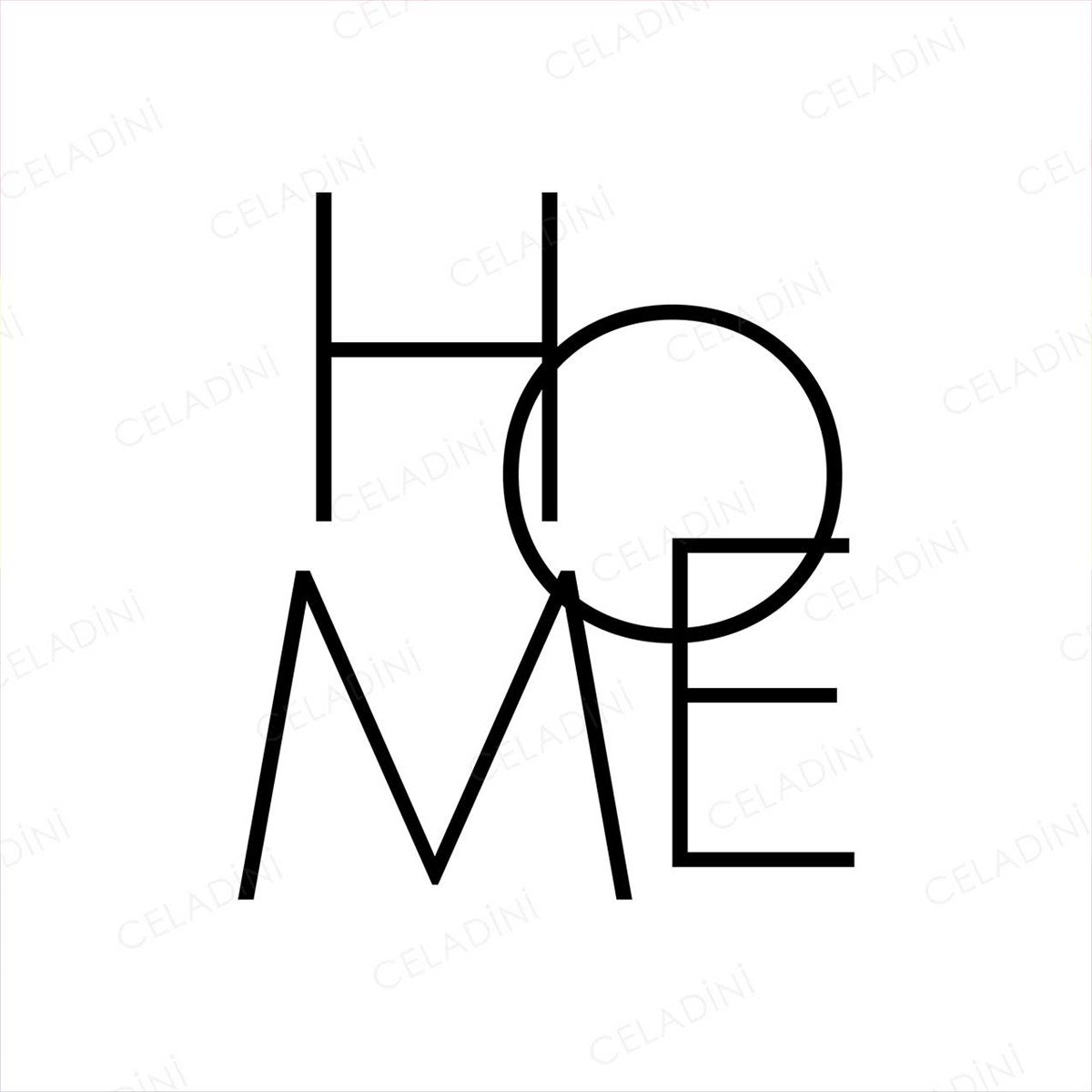 HOME Yazılı Kırlent Kumaşı