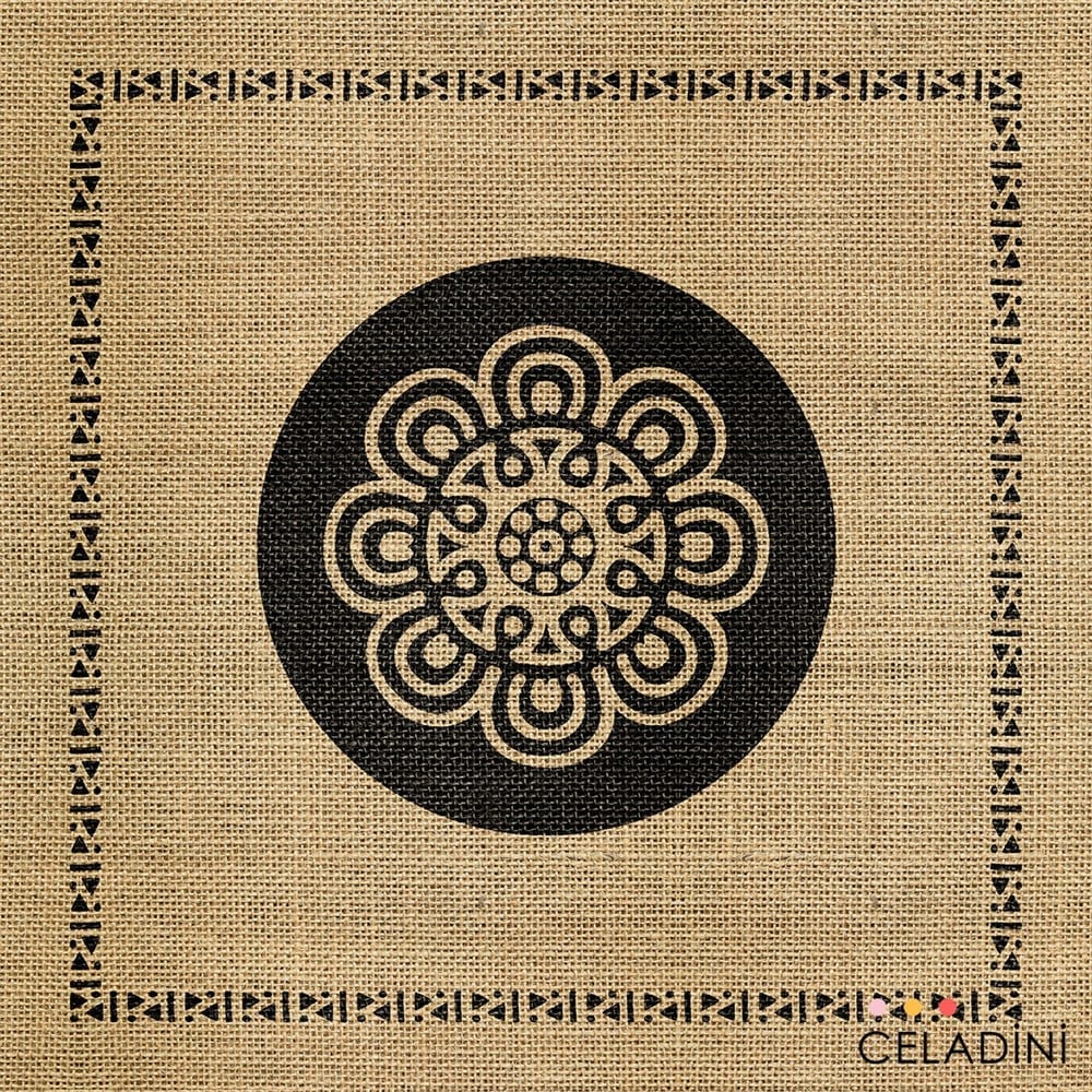 İndian Serisi 45x45 cm Kırlent Kumaşı
