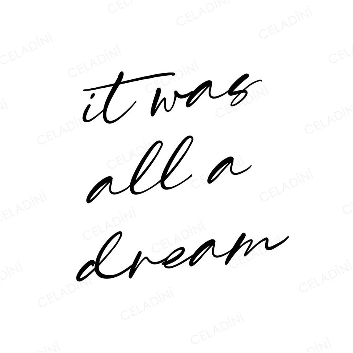 it was all a dream Kırlent Kumaşı