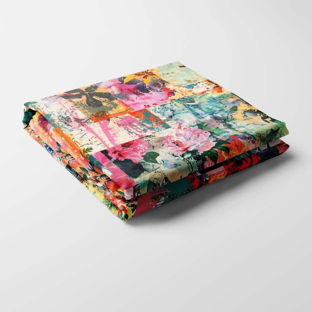 Karma Patchwork Desenli Kumaş