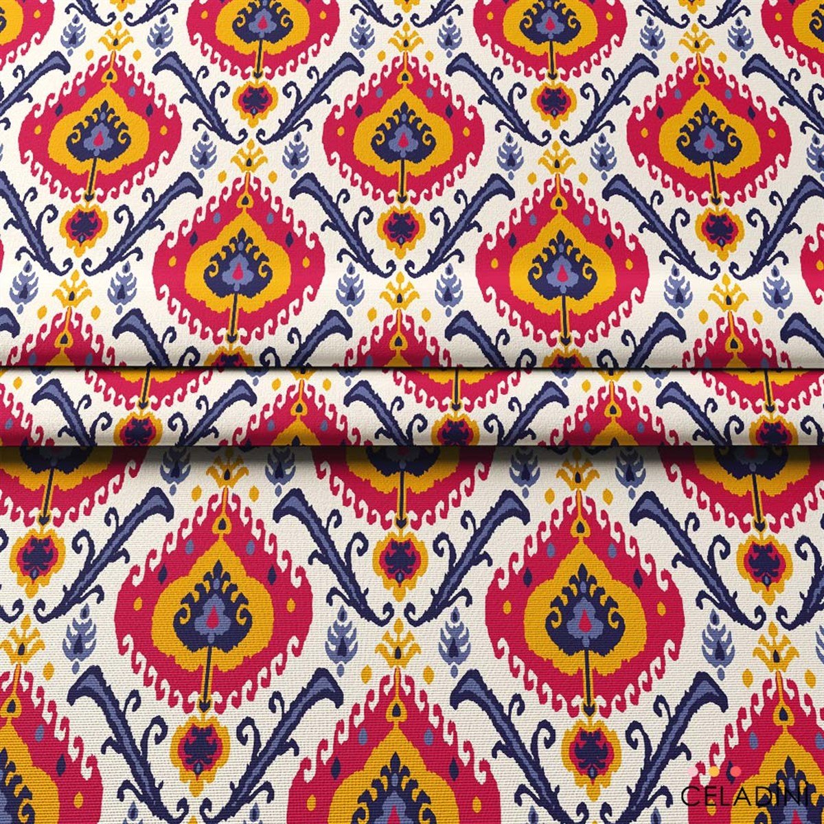 Kilim İkat Desenli Kumaş