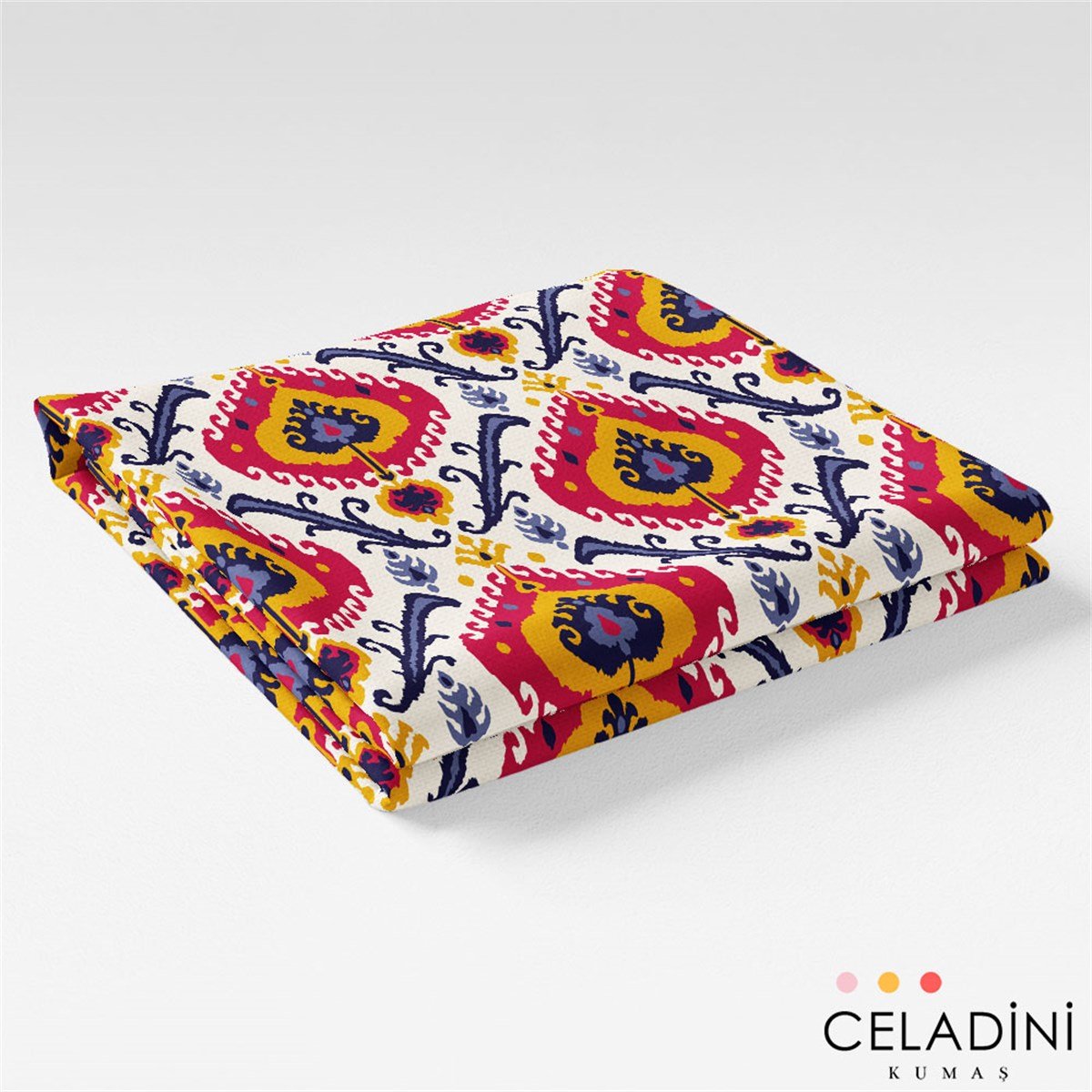Kilim İkat Desenli Kumaş