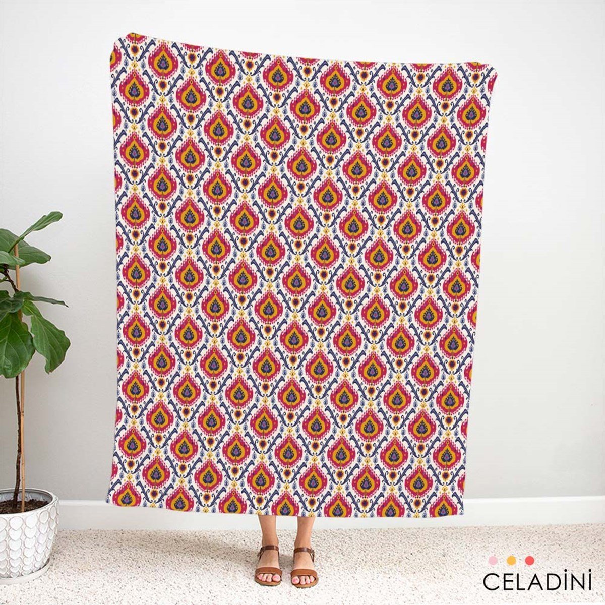 Kilim İkat Desenli Kumaş