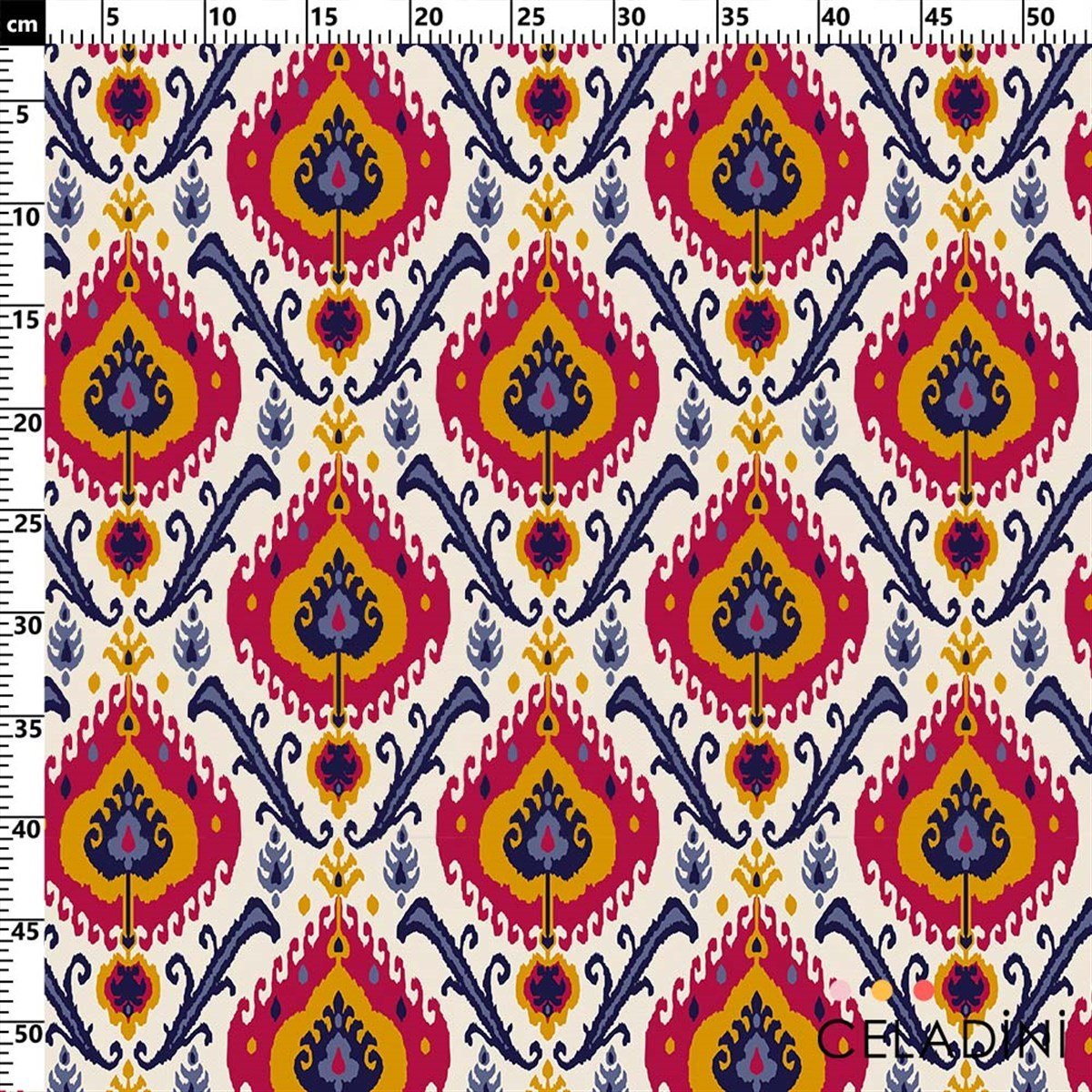 Kilim İkat Desenli Kumaş