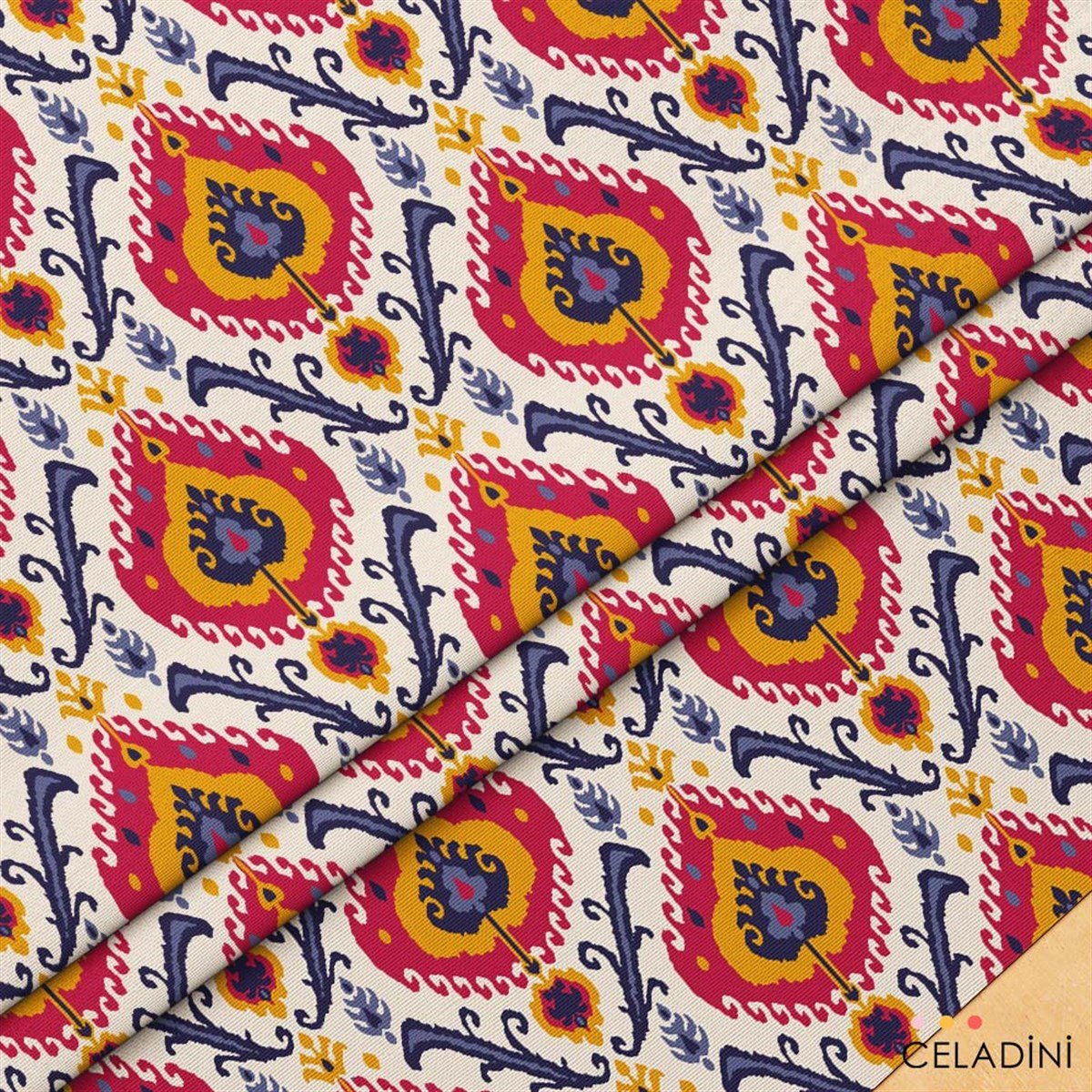 Kilim İkat Desenli Kumaş