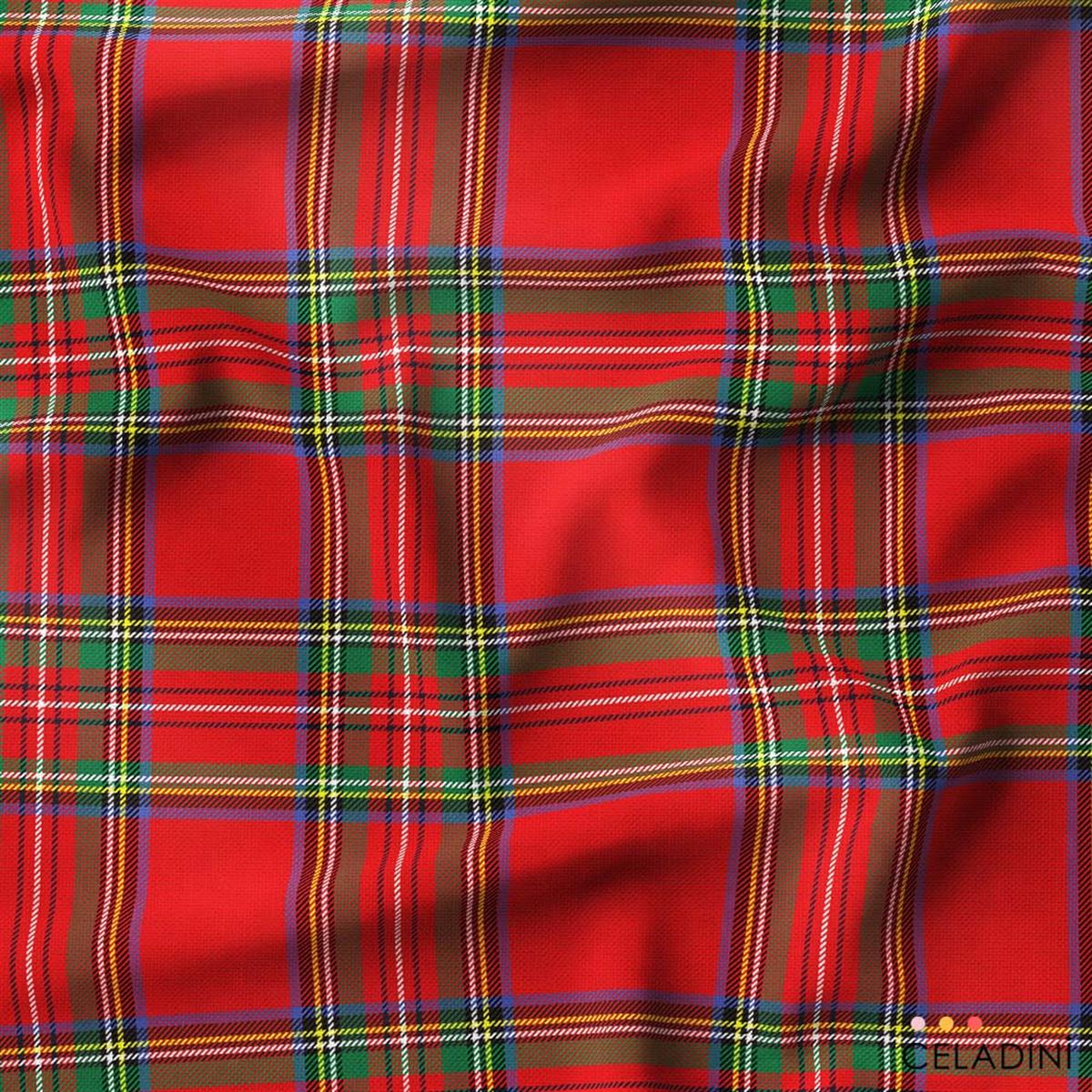 Kırmızı Yeşil Tartan Ekose Kumaş