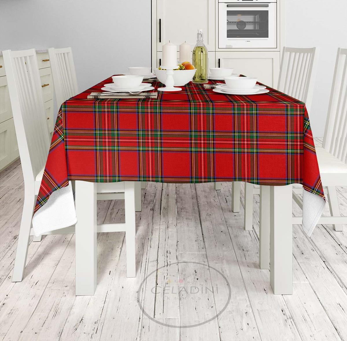 Kırmızı Yeşil Tartan Ekose Kumaş