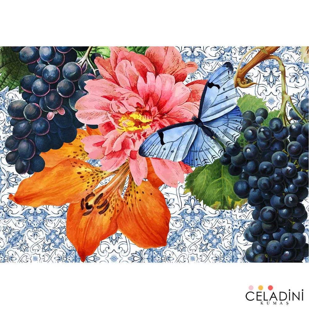 Majolica Serisi 35x50 Kırlent Kumaşı