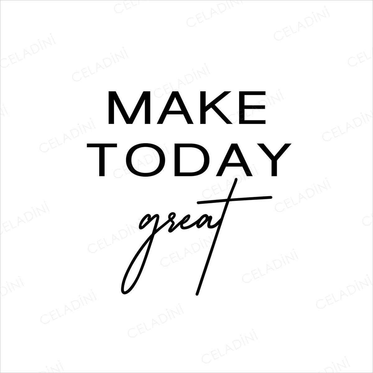 Make Today Great Yazılı Kırlent Kumaşı