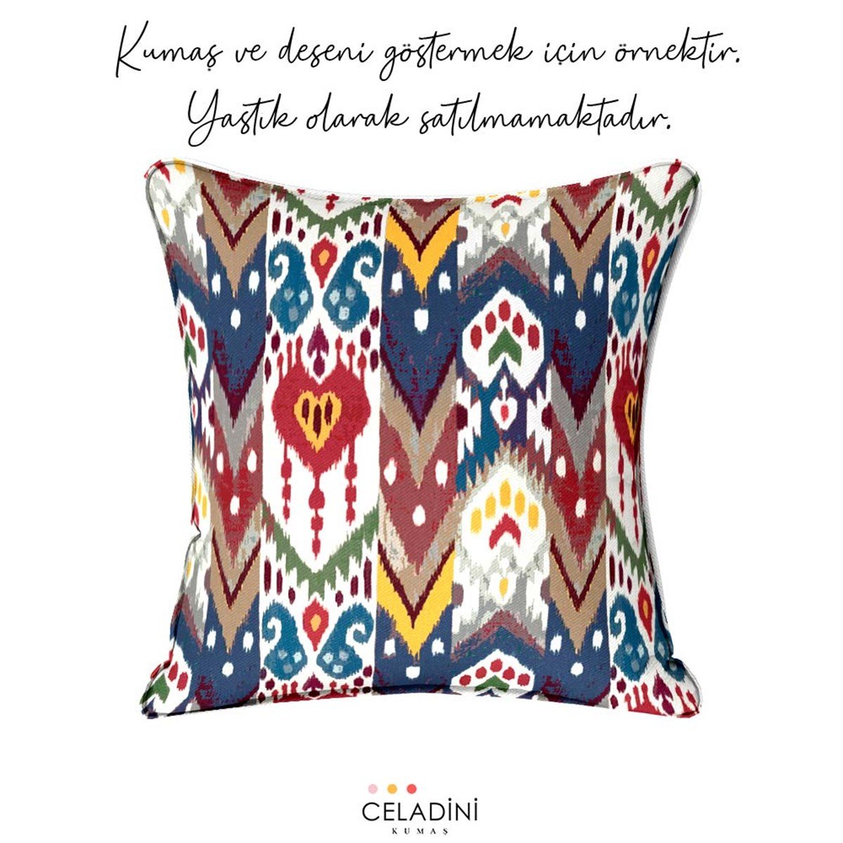 Patchwork İkat Desenli Kumaş