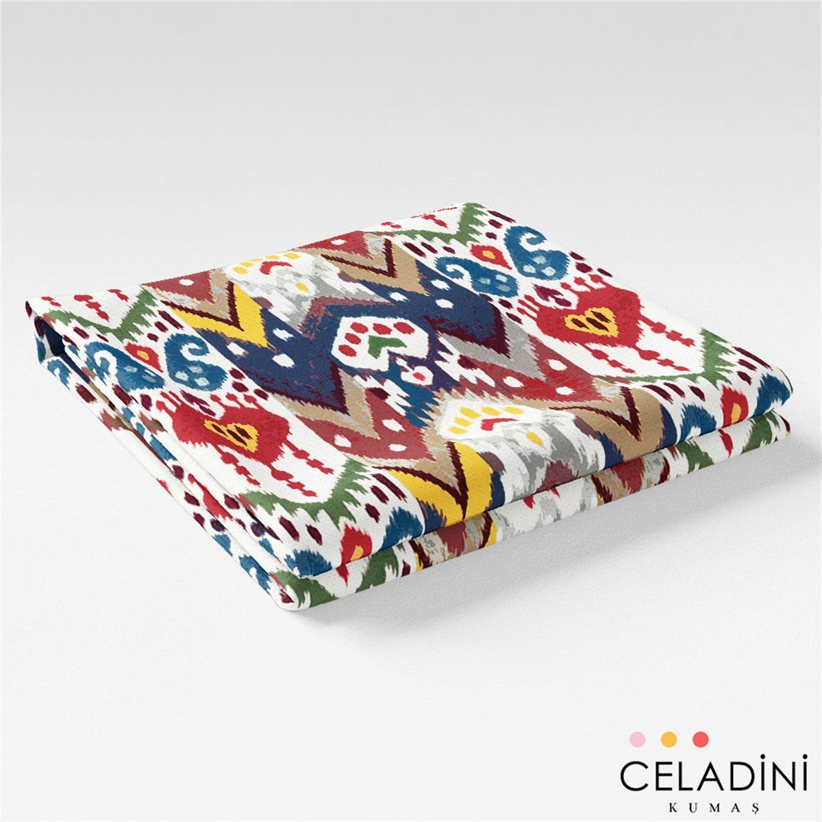 Patchwork İkat Desenli Kumaş