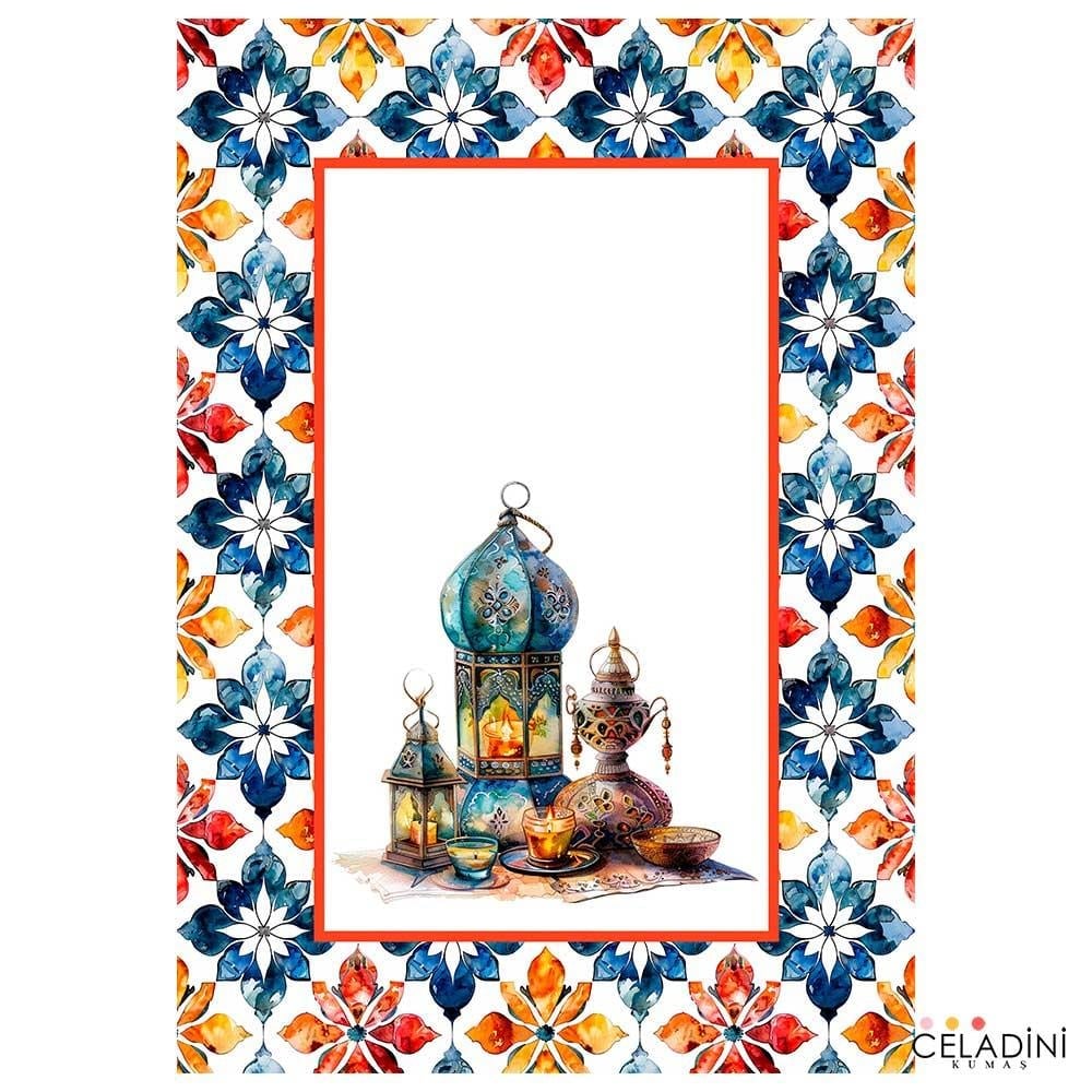 Ramazan Temalı Kombin Fırın Örtüsü Kumaşı Model-2