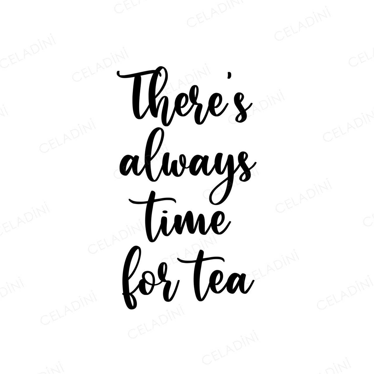 There's Always Time For Tea Kırlent Kumaşı