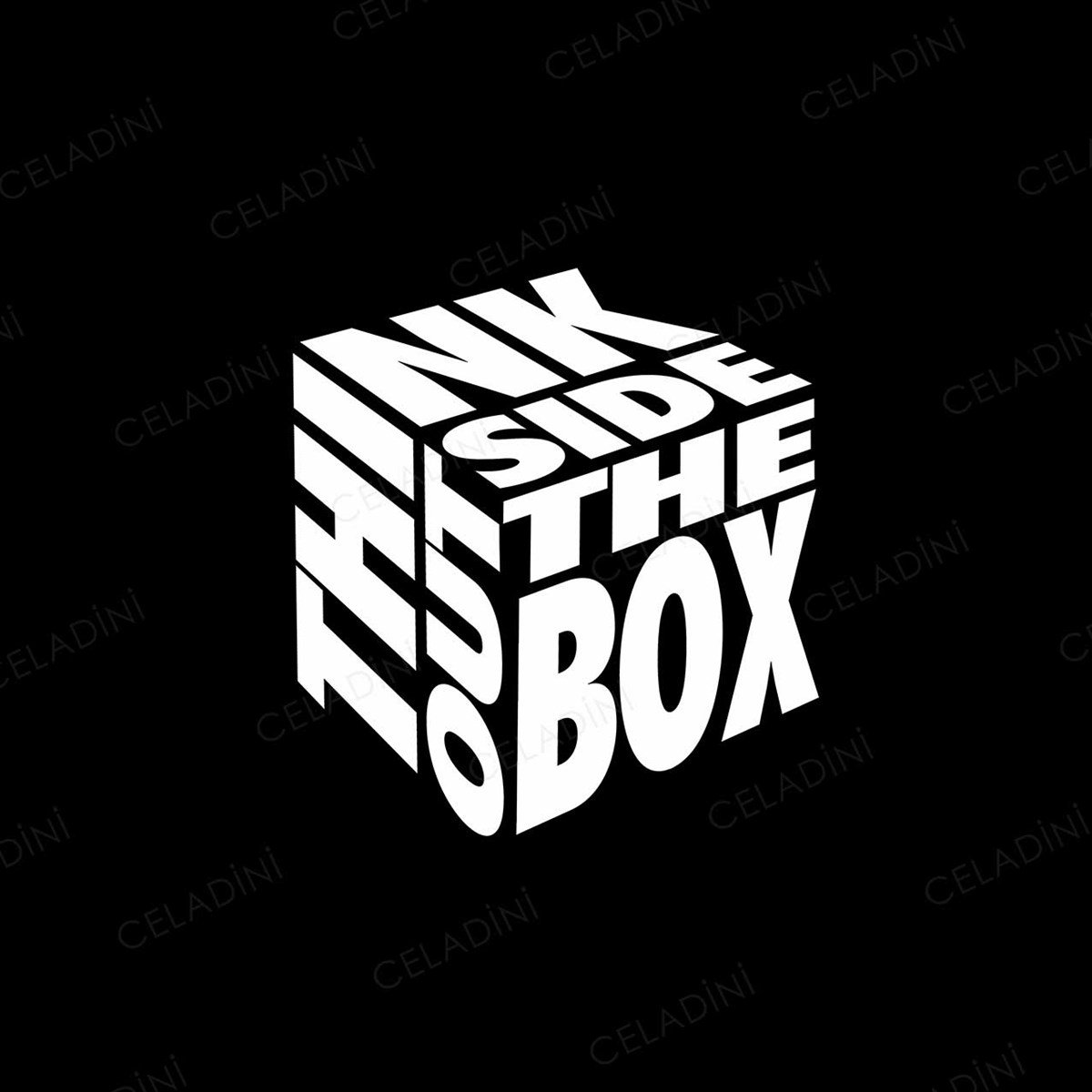 Think Outside The Box Kırlent Kumaşı