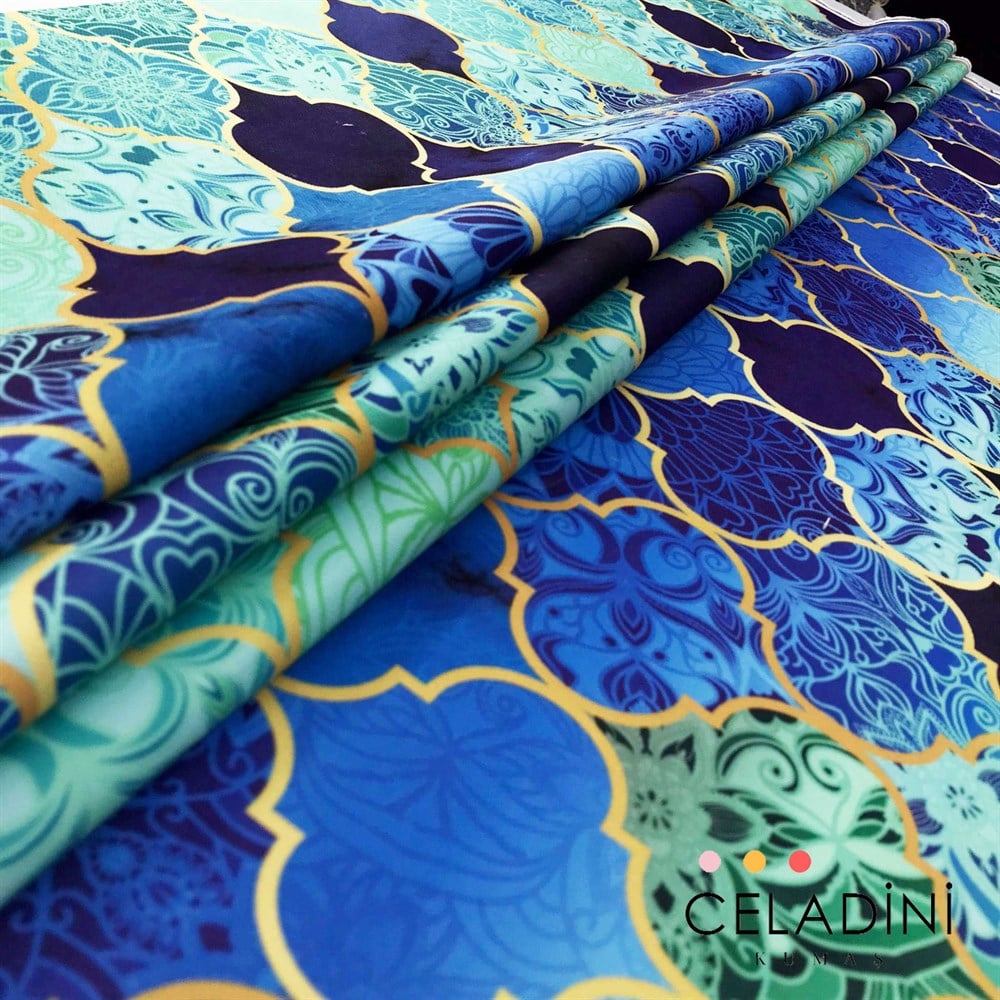 Tiffany Degrade Moroccan Desenli Kumaş