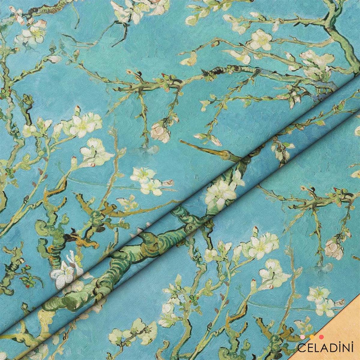 Van Gogh Badem Çicekleri Desenli Kumaş