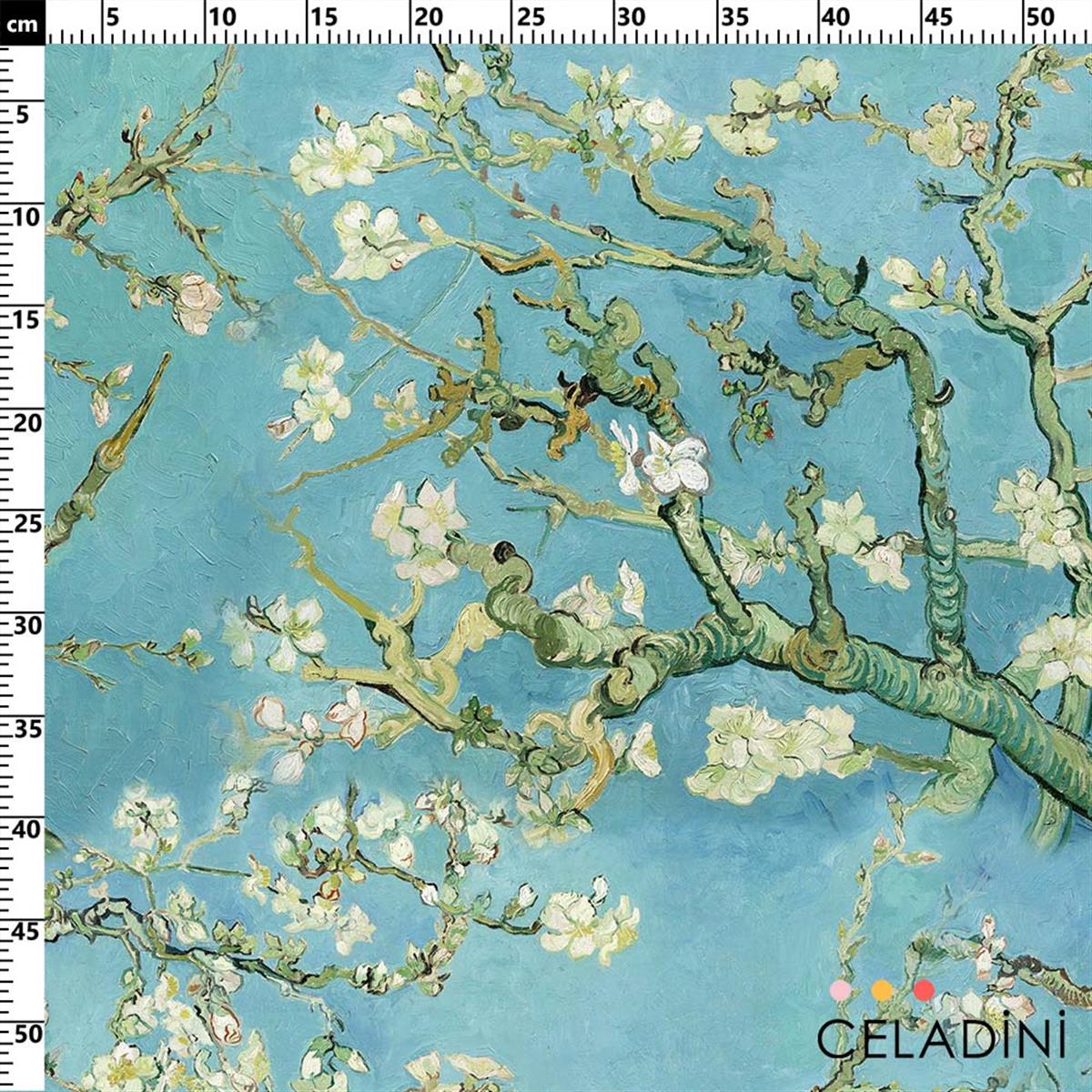 Van Gogh Badem Çicekleri Desenli Kumaş