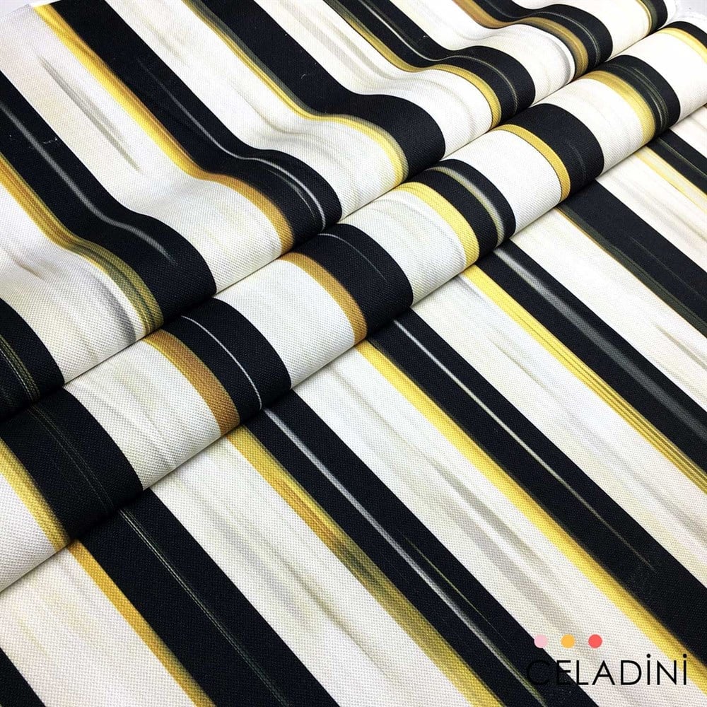 Yağlı Boya 5x5 cm Çizgili Kumaş
