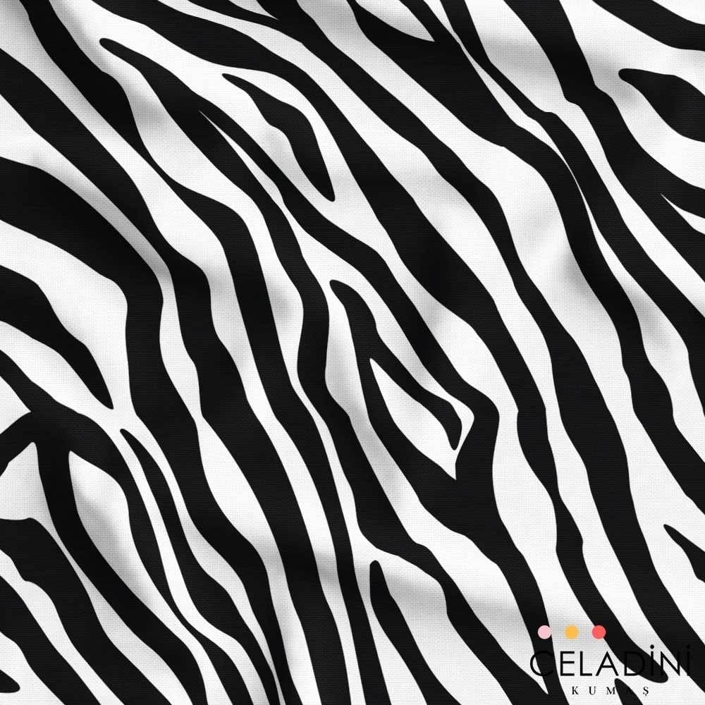Zebra Desenli Kumaş