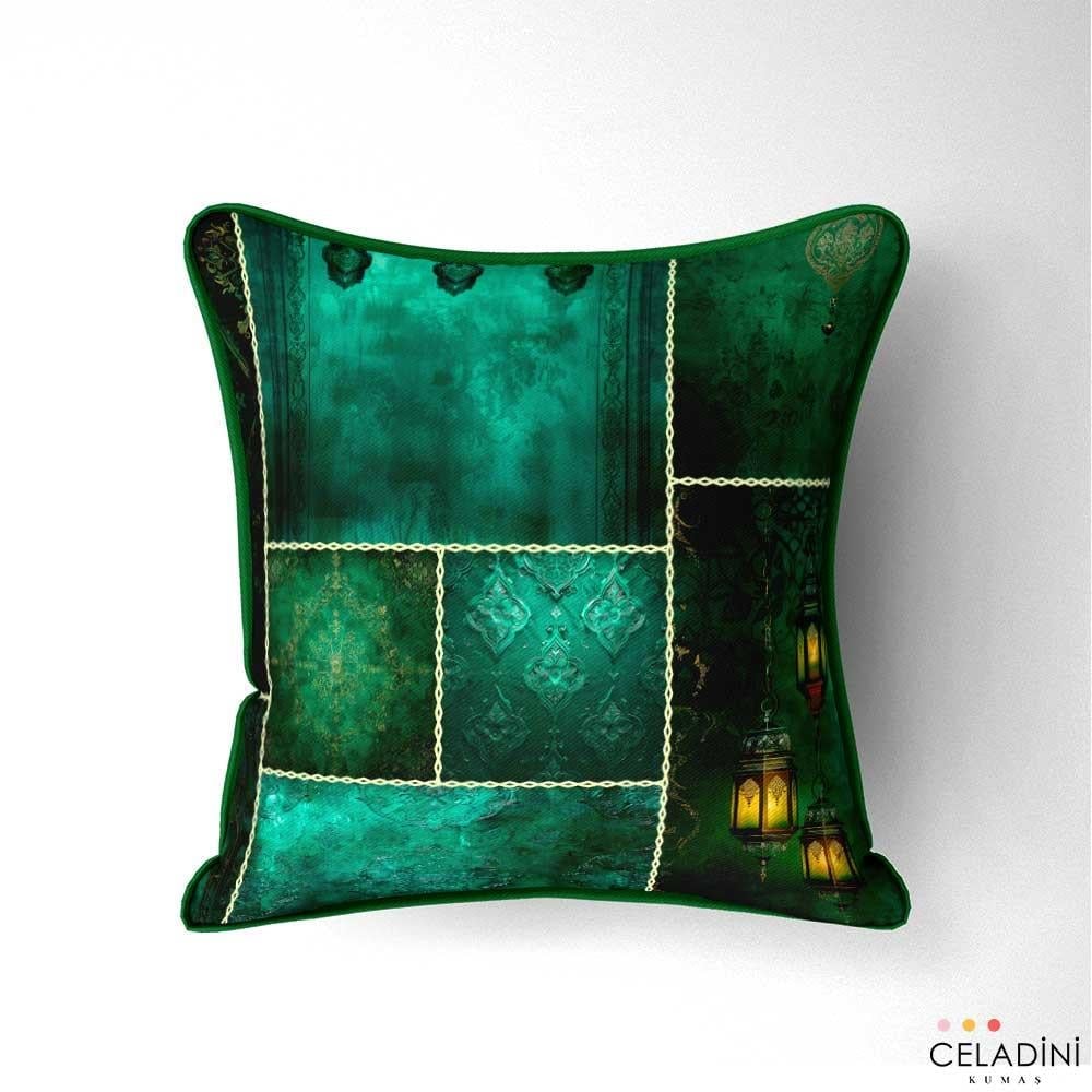 Zümrüt Ramazan Patchwork Desenli Kumaş