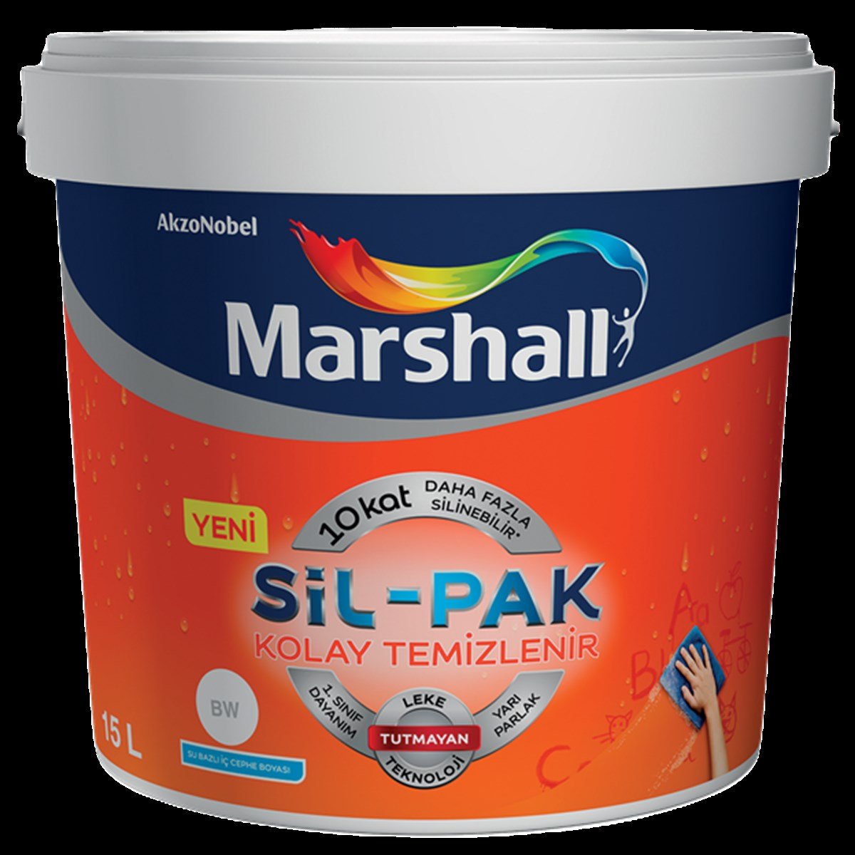 Marshall Sil-Pak Silinebilir İç Cephe Boyası 15 Lt