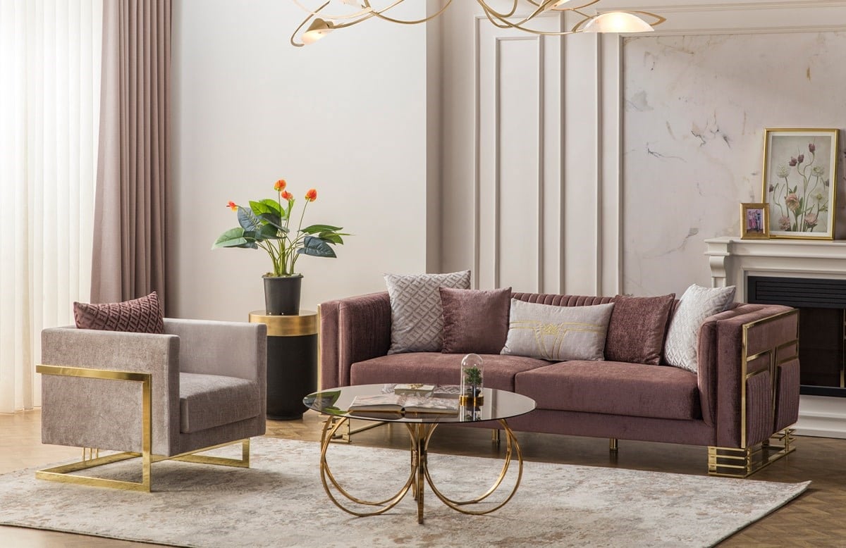 Prada Koltuk Takımı (Gold)