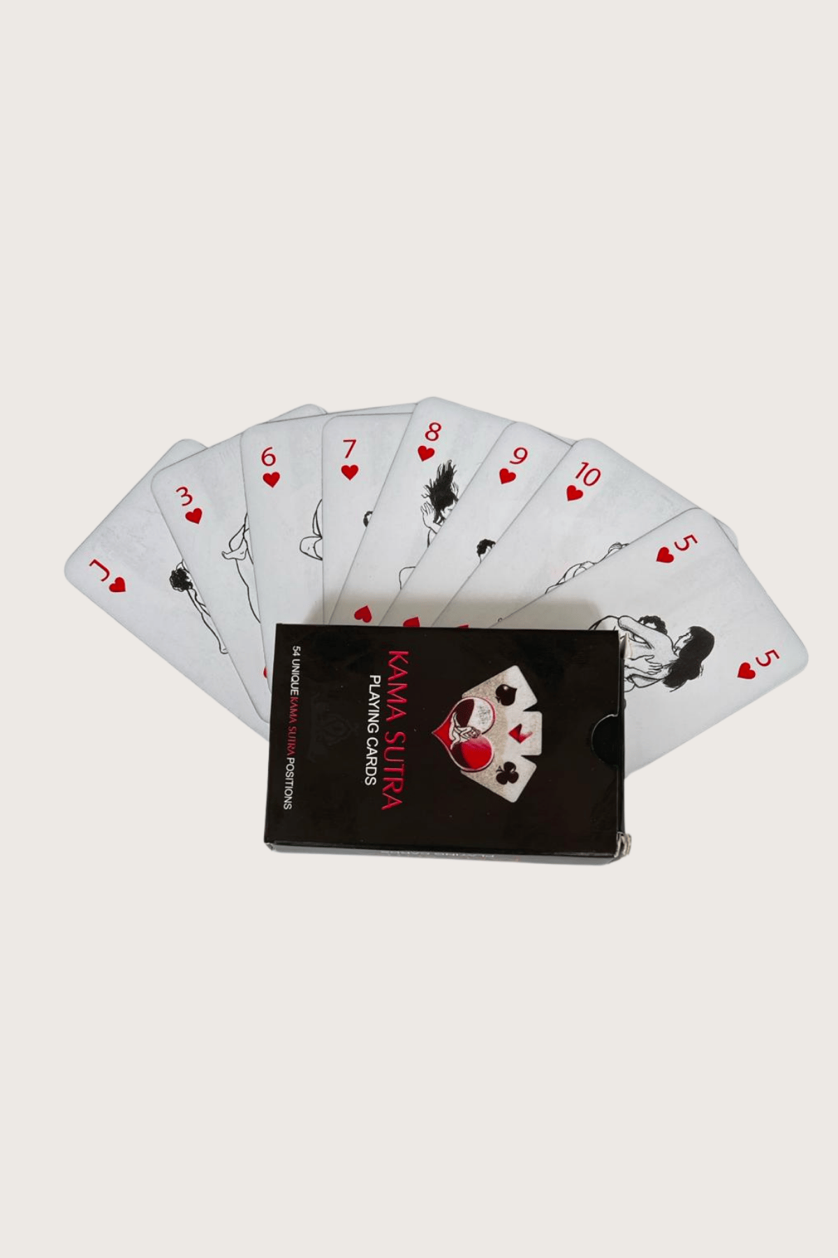 AnastasiaSexi Görselli Oyun Kartı Kama Sutra Kırmızı Beyaz Tanga Külot İkili Setmodel BK1004
