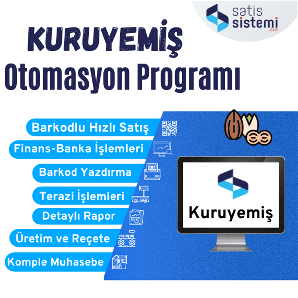 Kuruyemiş Pro Tam Modül Satış SistemiKuruyemiş Pro Tam Modül Satış Sistemi