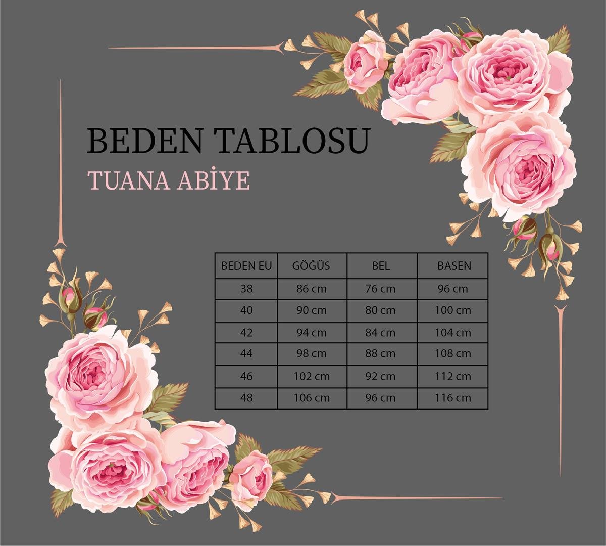 Aplik İşlemeli Kalem Tuana Tesettür Elbise - Gri