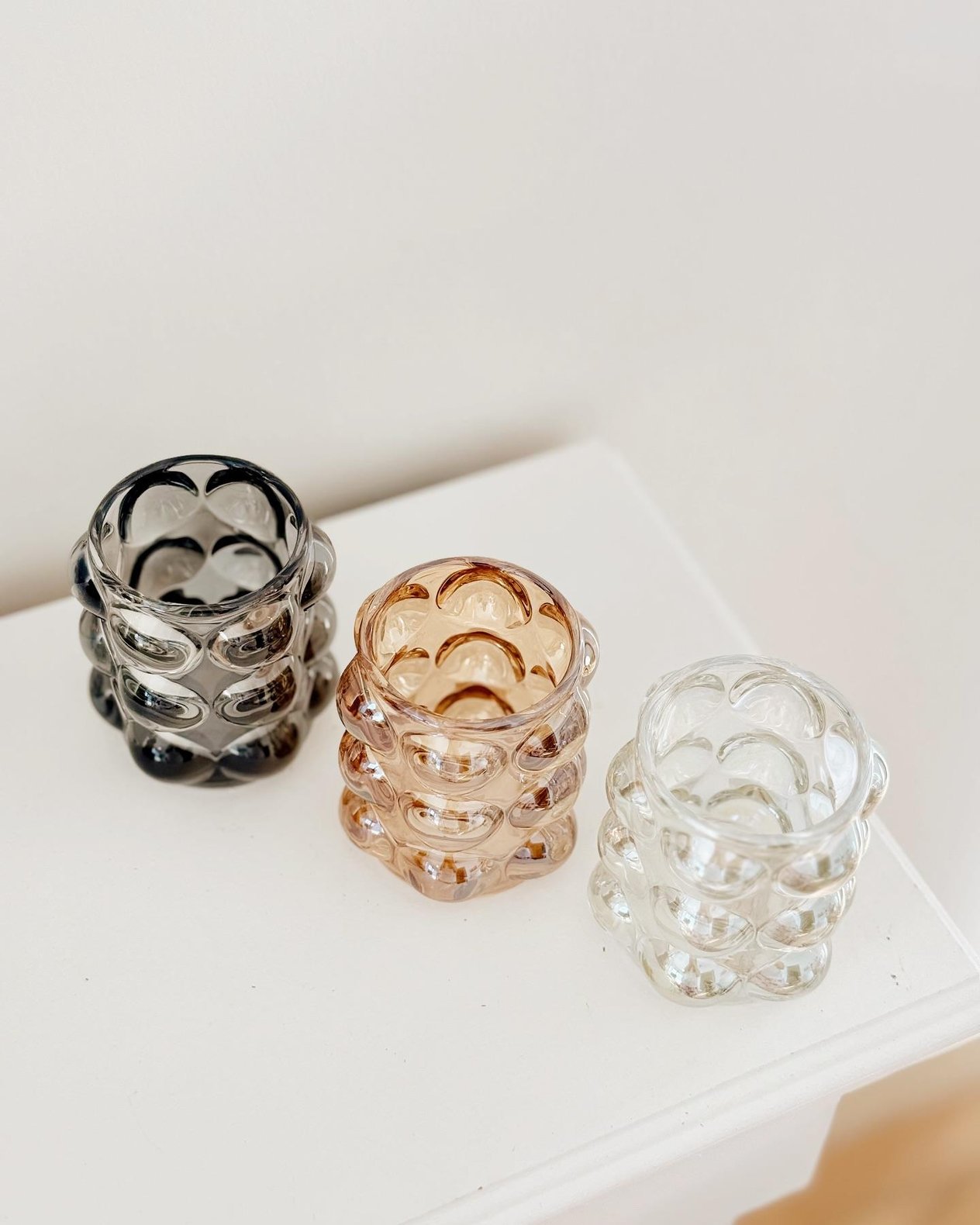 Bubble Mini Cam Vazo 3'lü Set