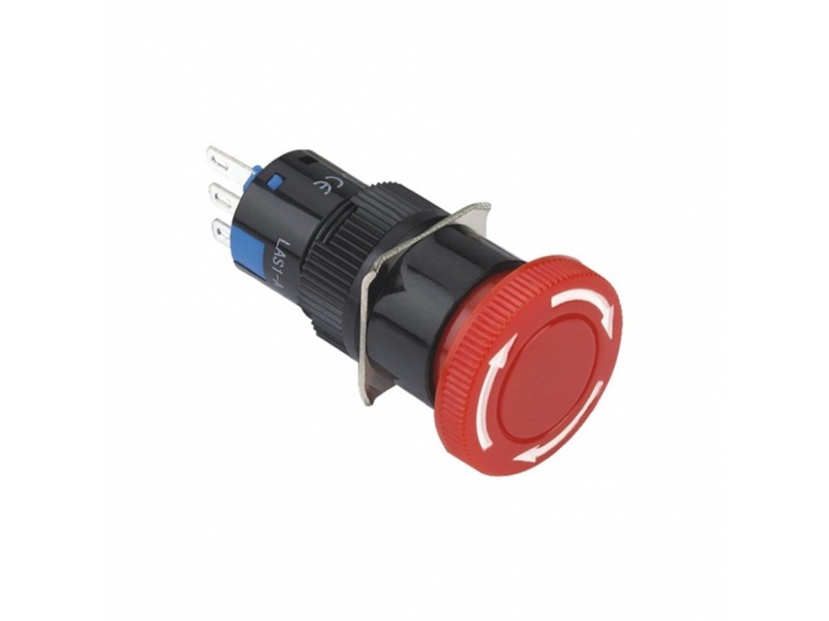 Onpow Yuvarlak 19mm Plastik Acil-Stop LAS1-AY-11TS