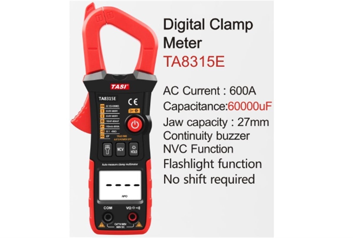 Tasi TA8315E Mini True Rms 600A AC Dijital Pensampermetre ÖLÇÜ ALETİ TA-8315E TA 8315E
