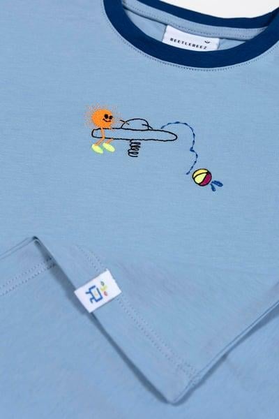 BeetleBeez-Jump Into Fun Oversize T-Shirt_Blue