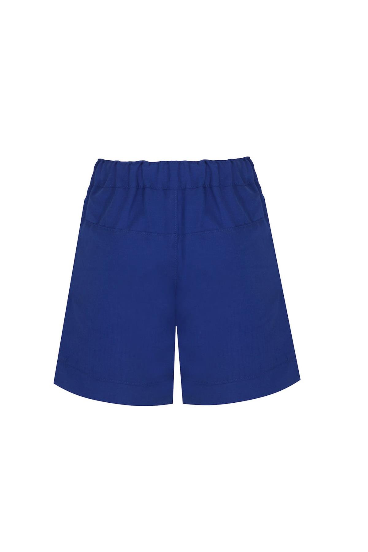Bleu Lapin-Navy Bermuda Şort