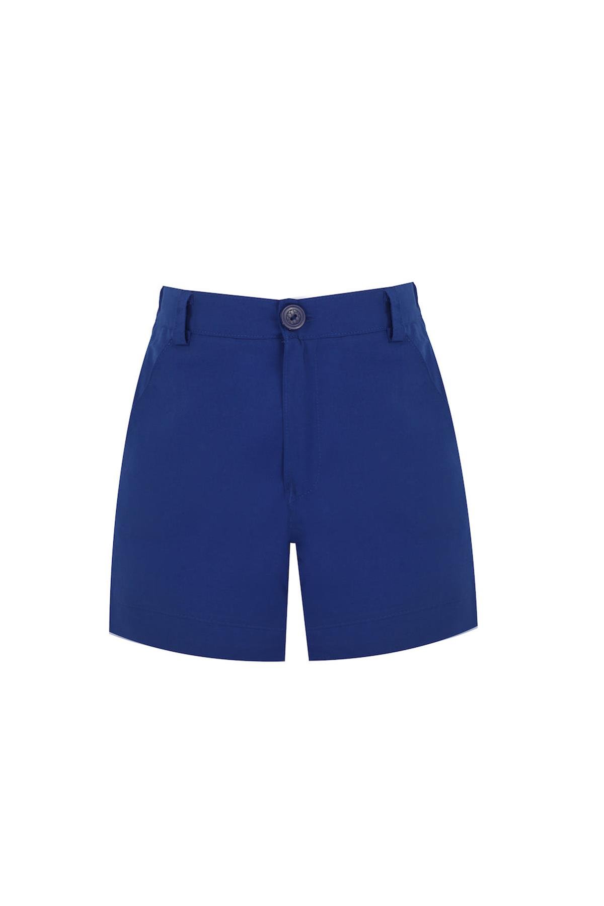 Bleu Lapin-Navy Bermuda Şort