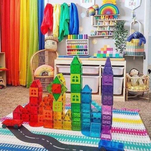 Magna-Tiles Combo-Clear Color Set-32 Parça -16 Parça