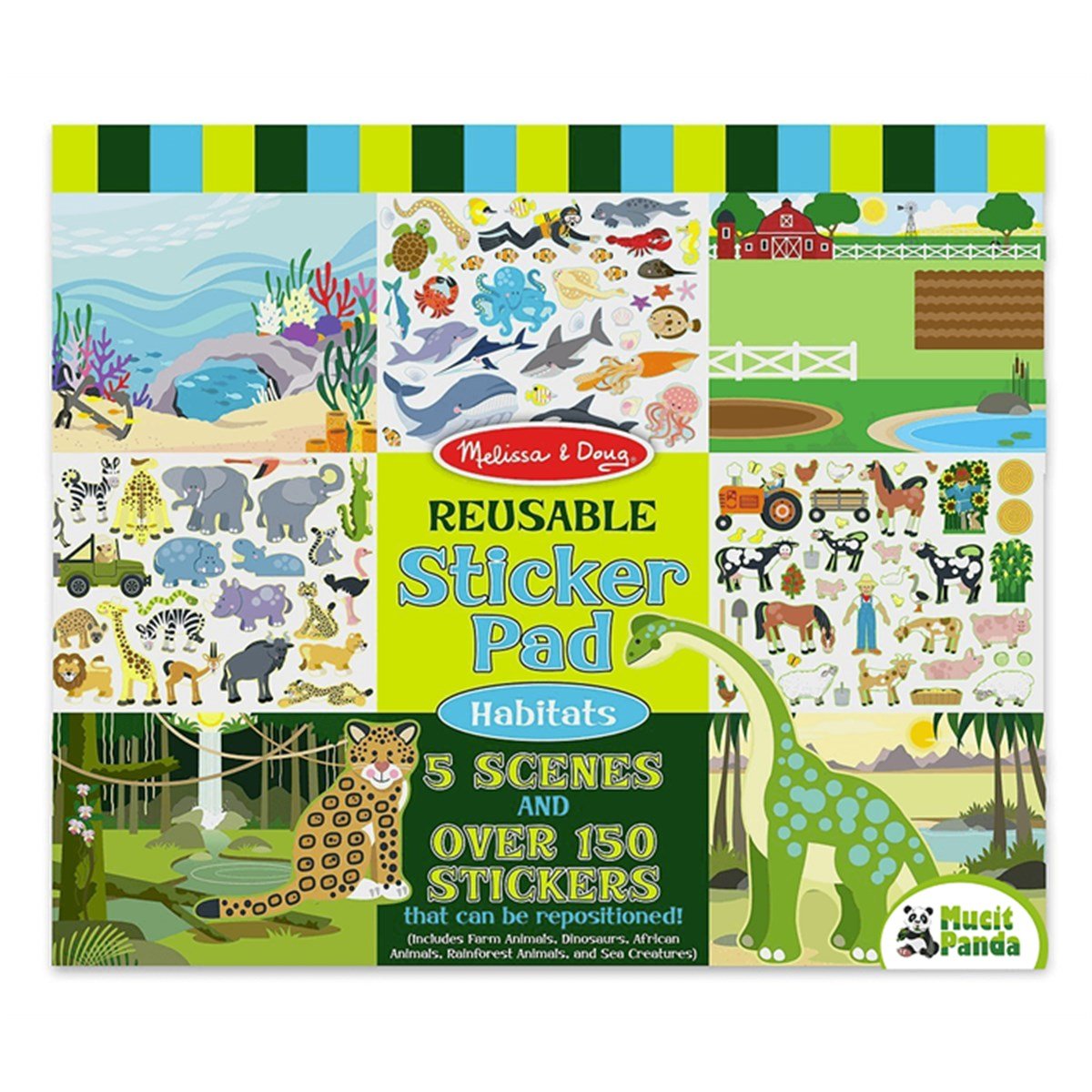 Melissa&Doug Tak Çıkar Çıkartma Kitabı-Hayvanlar