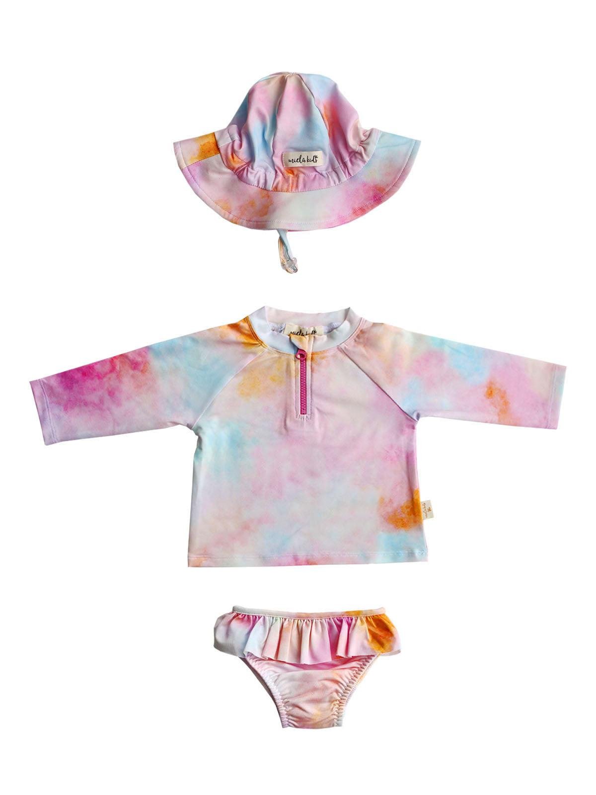 Mielakids Uzun Kollu Mayo Set-Tie Dye