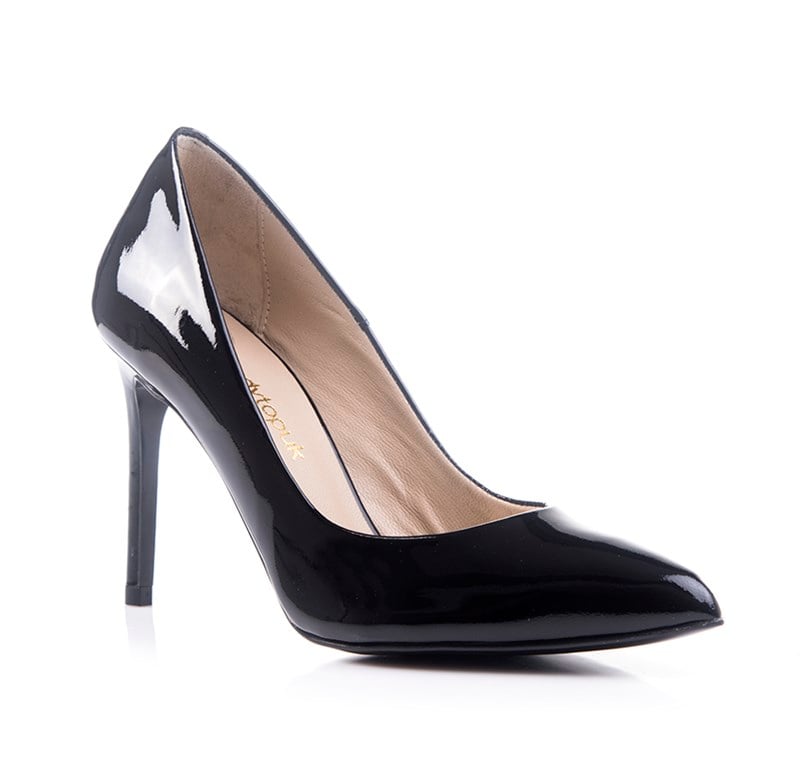Siyah Rugan Stiletto - CARMEN