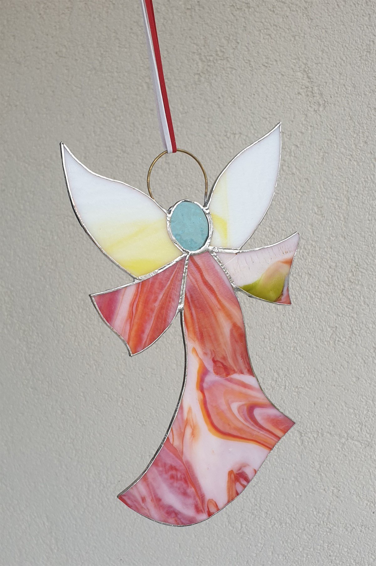 Markakanvas Pembe Melek cam vitray 25x16cm 